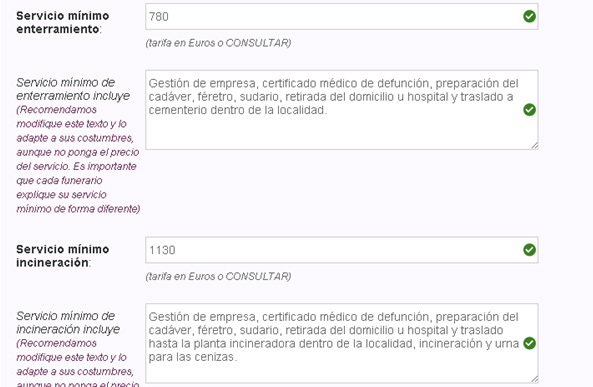 Servicio mnimo